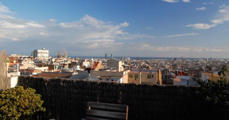 Terraza de un piso de Barcelona