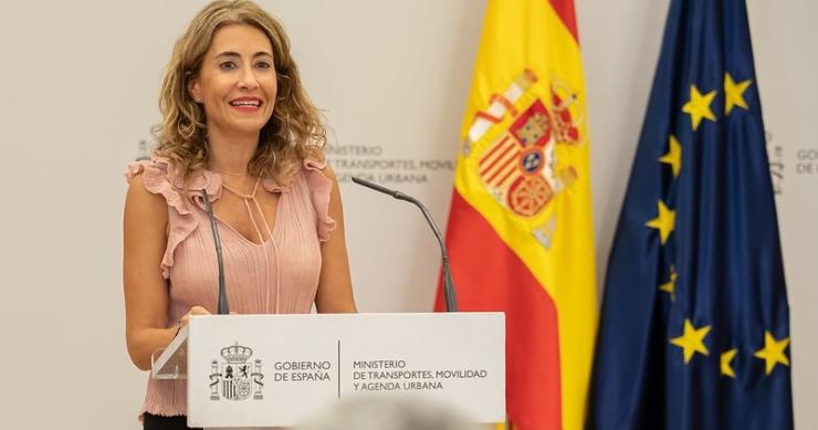 La ministra de Transportes, Movilidad y Agenda Urbana, Raquel Sánchez