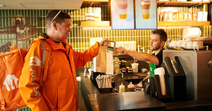 Starbucks y Just Eat