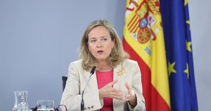 La vicepresidenta primera y ministra de Asuntos Económicos y Transformación Digital, Nadia Calviño