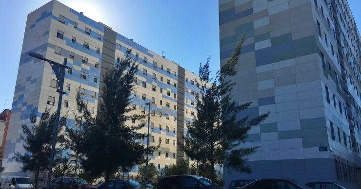 Bloques de pisos en el barrio de la Fontsanta-Fatjó