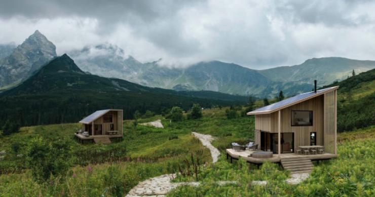 Unas casas prefabricadas autosuficientes para vivir hasta en los lugares más remotos
