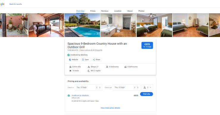 Ahora puedes planear y reservar tus vacaciones desde Google