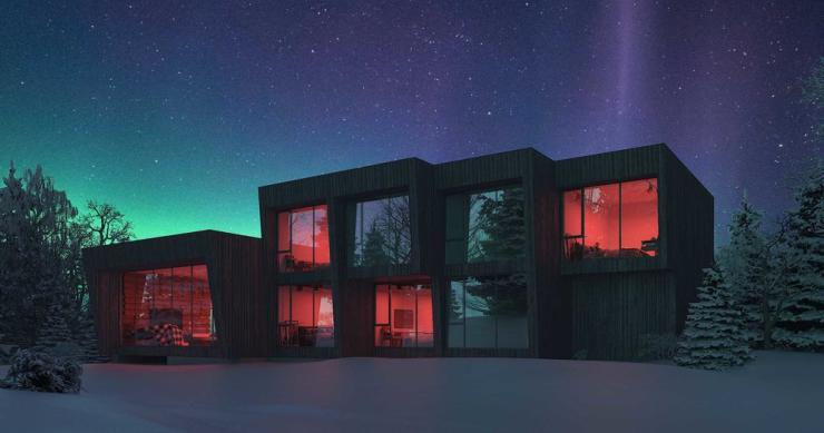 Un hotel en el corazón de Alaska con unas vistas espectaculares a la aurora boreal