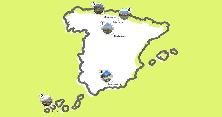 El mapa de los cinco pueblos más bonitos y desconocidos de España