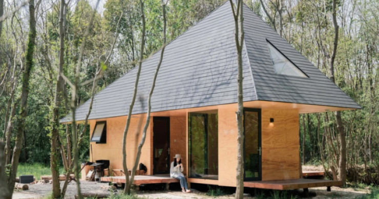 Una cabaña ecológica y de diseño minimalista para conectar con la naturaleza