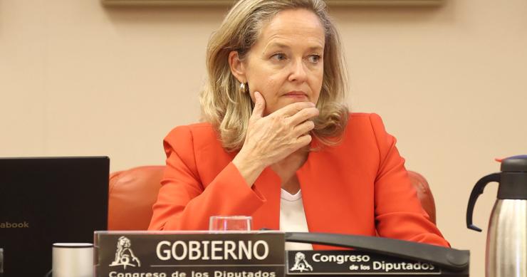 La vicepresidenta primera del Gobierno y ministra de Asuntos Económicos y Transformación Digital, Nadia Calviño.