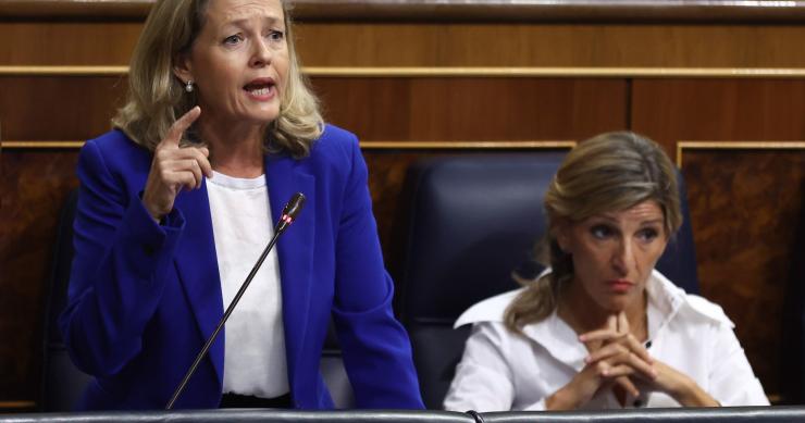 La vicepresidenta primera y ministra de Asuntos Económicos y Transformación Digital, Nadia Calviño