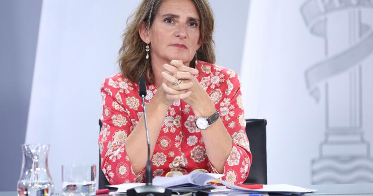 La vicepresidenta tercera y ministra para la Transición Ecológica y el Reto Demográfico, Teresa Ribera