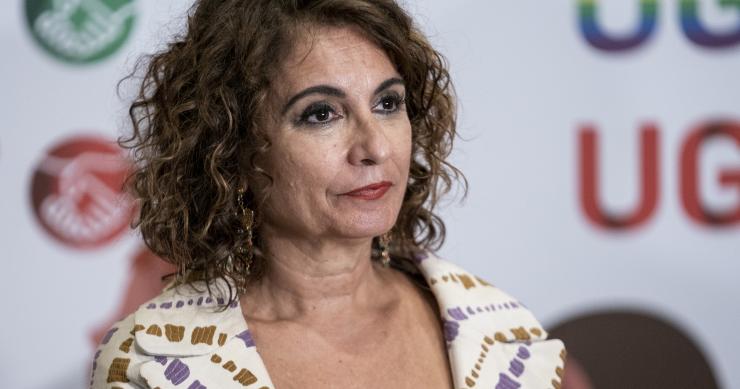 La ministra de Hacienda y Función Pública, María Jesús Montero, durante la presentación de los Presupuestos Generales del Estado (PGE) 2023, a 10 de octubre de 2022, en Madrid (España). Los PGE 2023 contemplan un techo de gasto de más de 198.000 millones 