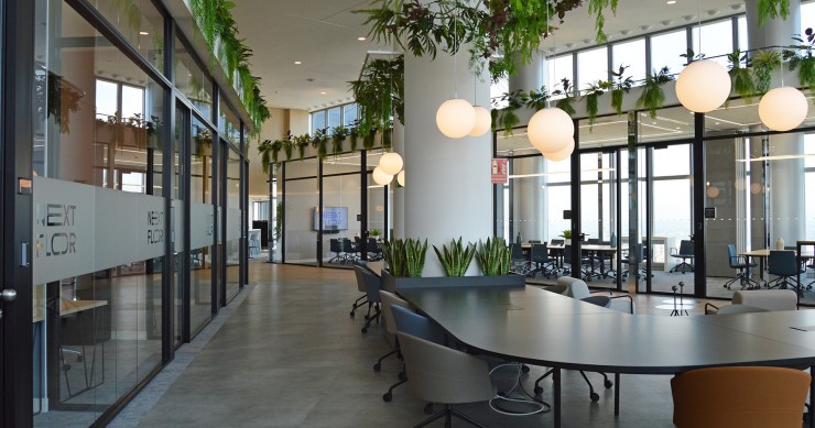 Next Floor Madrid, espacio flex en Torre Emperador Castellana, en Madrid.