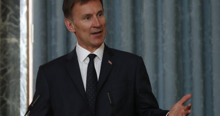 El ministro de Finanzas británico, Jeremy Hunt