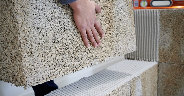 Ladrillos de cannabis para la construcción