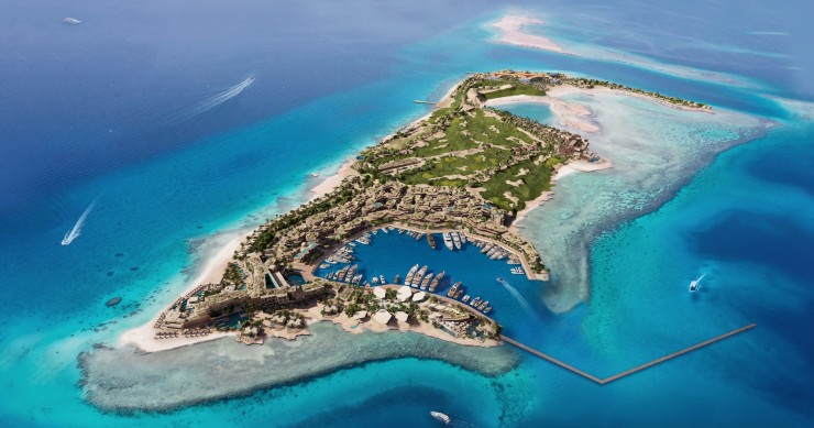 Sindalah, the first luxury island development in NEOM, northwest Saudi Arabia