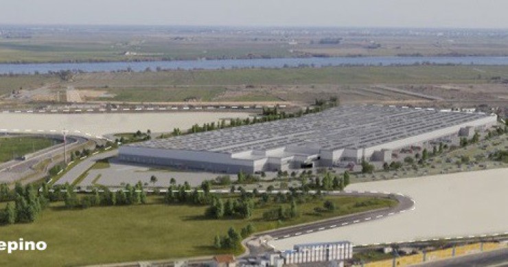 Infografía del almacén en Portugal para Leroy Merlin