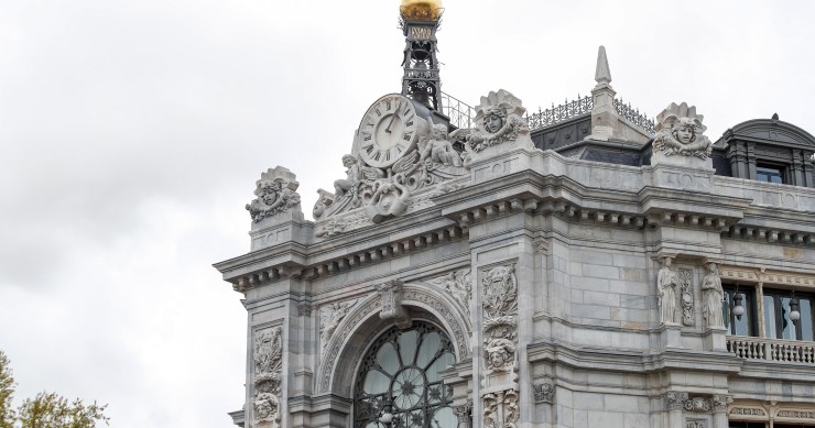 Archivo - Fachada del Banco de España.