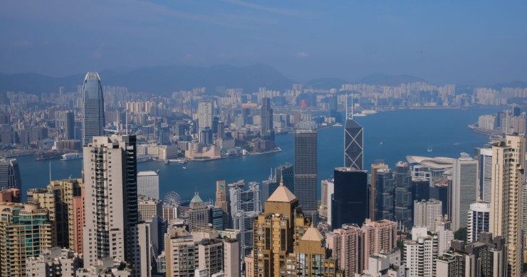 Vistas de la ciudad de Hong Kong