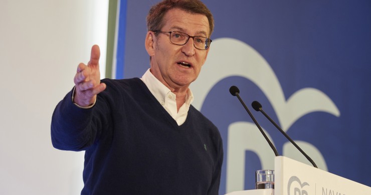 El presidente del Partido Popular, Alberto Núñez Feijóo.