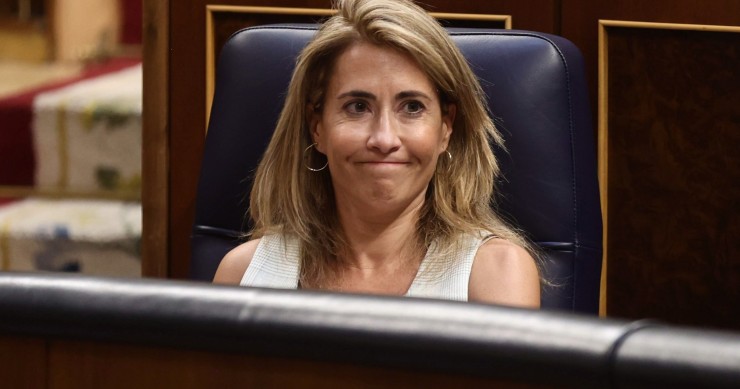 Archivo - La ministra de Transportes, Raquel Sánchez, en el hemiciclo 