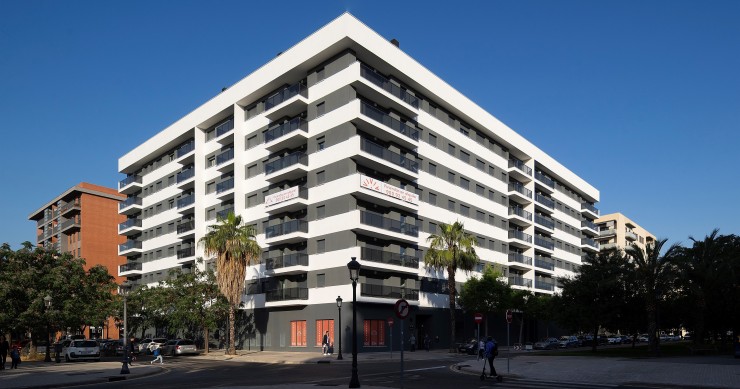 El edificio del Residencial Mistral (Valencia) entregado por Aedas Homes a Vivia (Grupo Lar-Primonial)