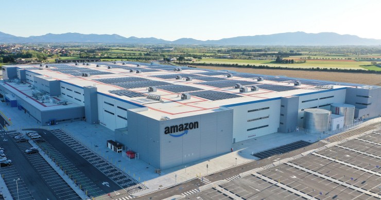 Nuevo centro logístico de Amazon en El Far de l'Empordà (Girona).