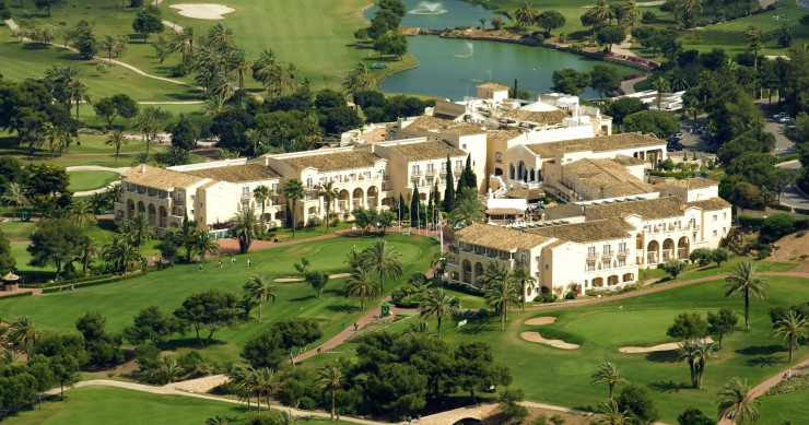 Imagen aérea del Grand Hyatt La Manga Club Golf & Spa.