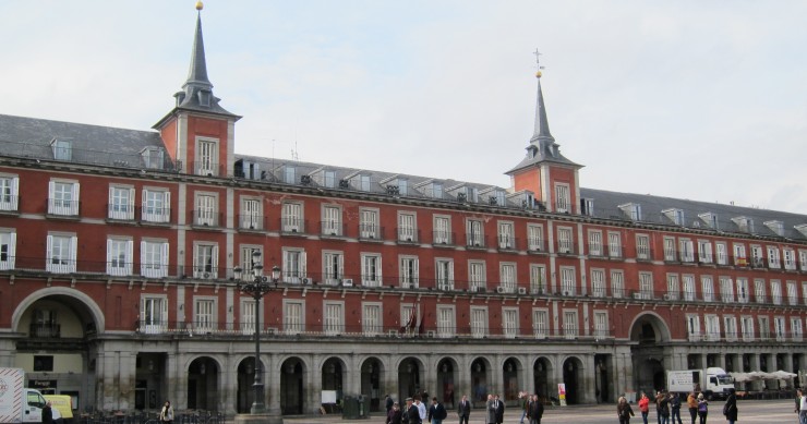 Archivo - Casa de la Carnicería de la plaza Mayor de Madrid