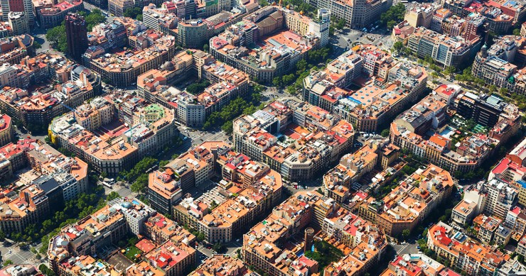 Vista aérea de Barcelona