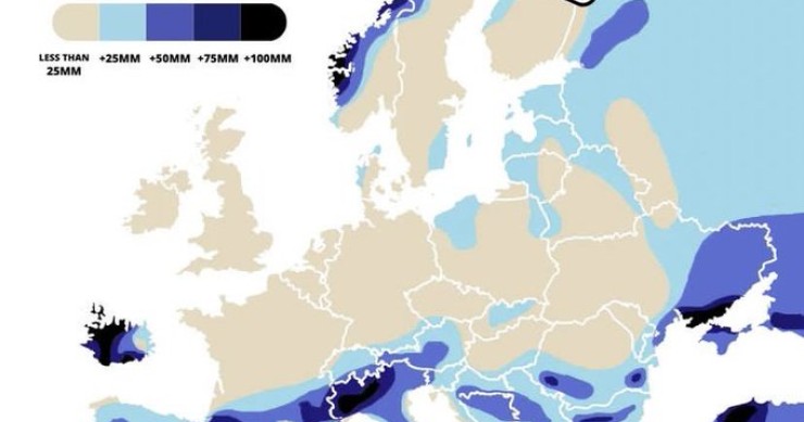 Previsión precipitaciones en Europa mayo-junio 2023