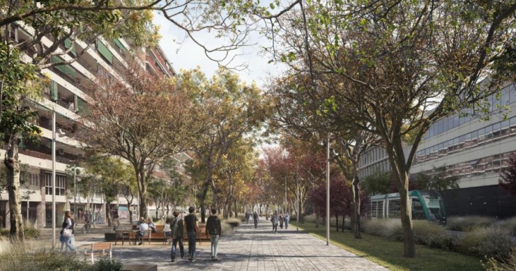 Barcelona se renueva: así será el paseo que unirá Gran Vía y Glòries