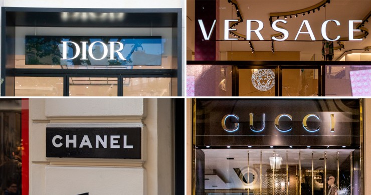 Collage firmas de lujo