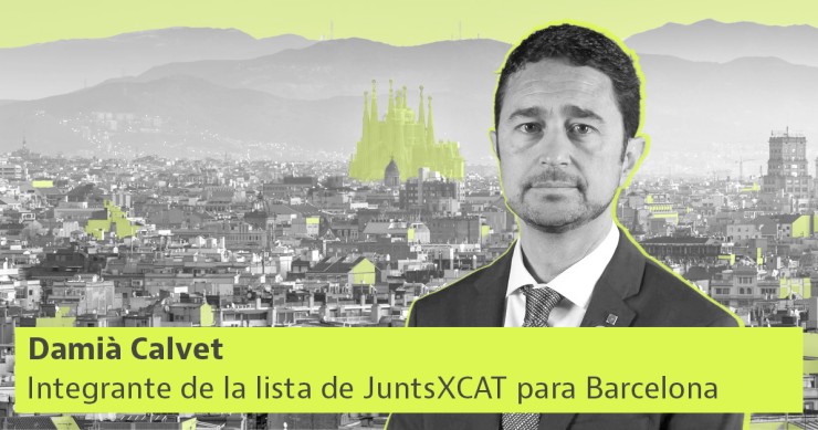 Damià Calvet, integrante de la lista de JuntsXCAT para Barcelona