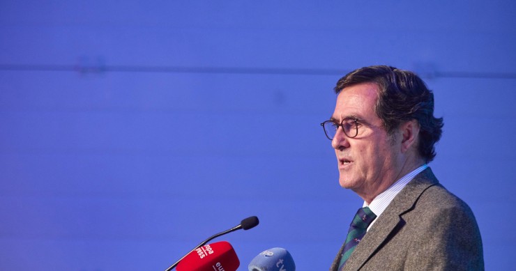 El presidente de la CEOE, Antonio Garamendi