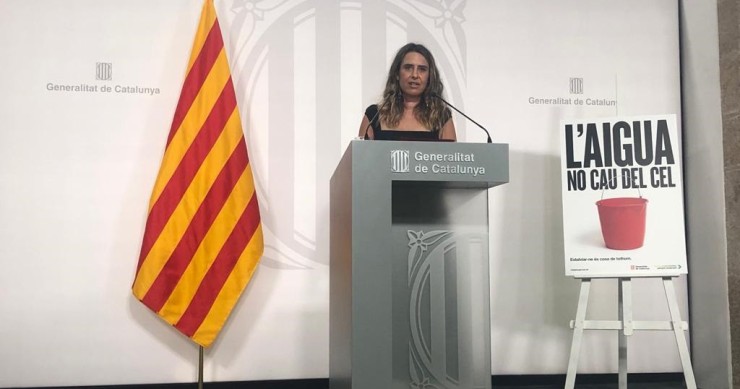 La portavoz del Govern, Patrícia Plaja, tras el Consell Executiu