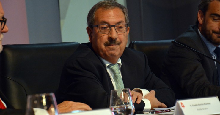 El presidente del CGPJ, Rafael Mozo, en las jornadas en Sarria (Lugo)