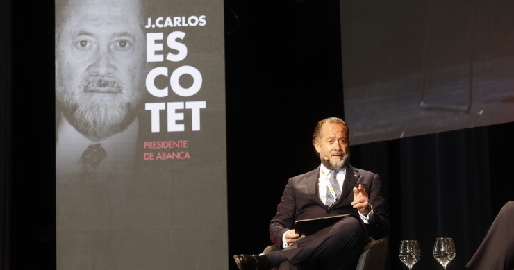 Juan Carlos Escotet en el Vigo Global Summit 2023.