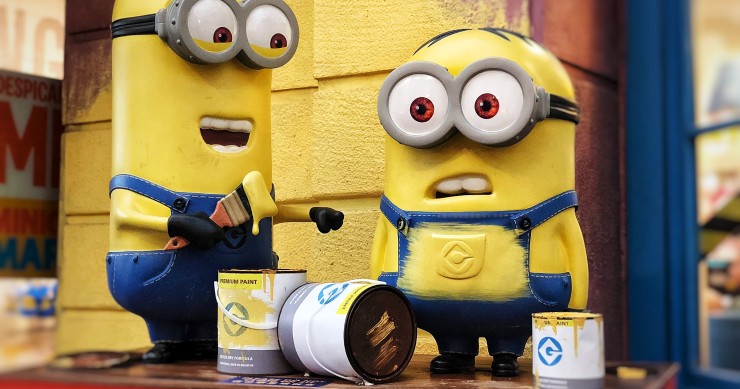 Minions pintando Minions pintando
