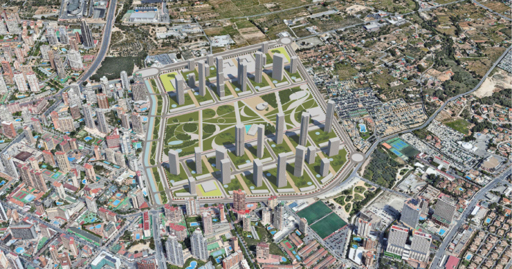 Developers and Benidorm council finalise a new 140,000 m2 neighbourhood for housing