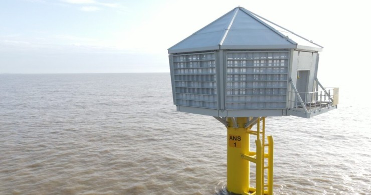 La plataforma en el mar