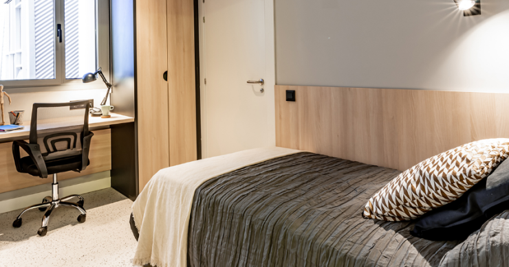 Habitación residencia de estudiantes Madrid