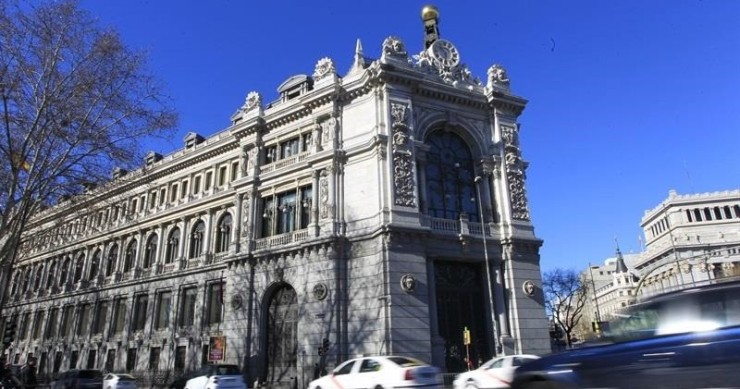 Fachada del Banco de España en Madrid.