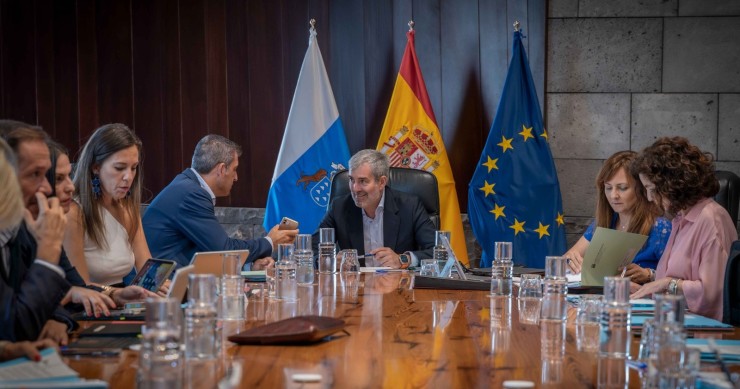 Consejo de Gobierno del Ejecutivo de Canarias. Preside Fernando Clavijo