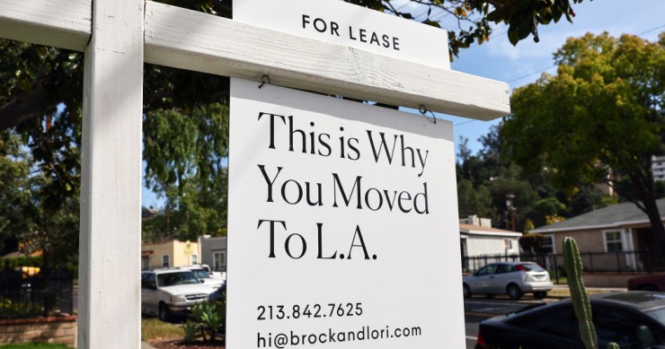 Anuncio de alquiler en Los Ángeles (EUU)