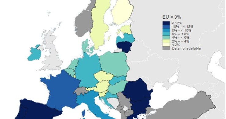 Datos de población que no pudo mantener sus hogares a temperatura adecuada