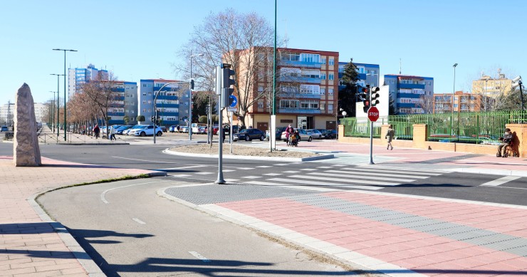 Archivo - Carril bici en Valladolid