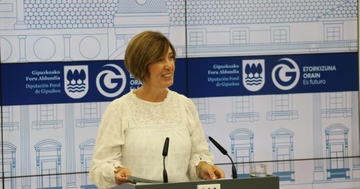 Archivo - La portavoz de la Diputación de Gipuzkoa, Irune Berasaluze