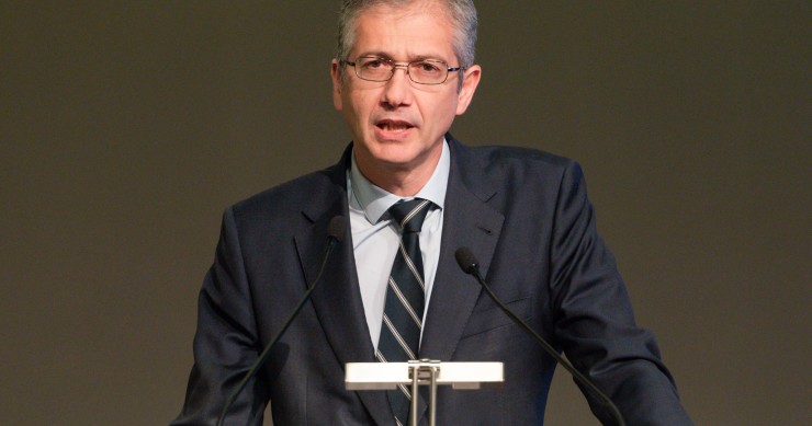 Archivo - El gobernador del Banco de España, Pablo Hernández de Cos, a 25 de mayo de 2022, en Madrid (España).