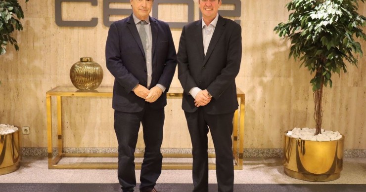 José Alberto González Ruiz, secretario general de la CEOE y Antonio Carroza, presidente de Alquiler Seguro