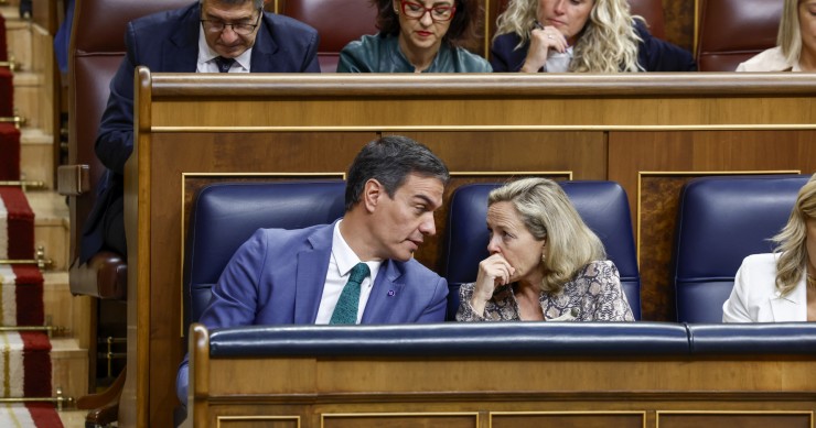 Pedro Sánchez y Nadia Calviño