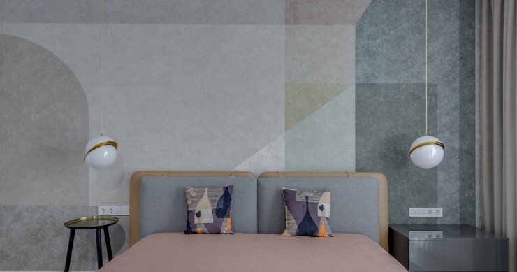 pareti con cerchi colorati